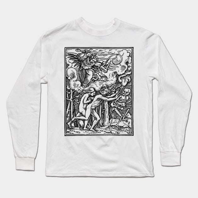 Hell ††††† Vintage Medieval Woodcut Style Illustration Long Sleeve T-Shirt by DankFutura